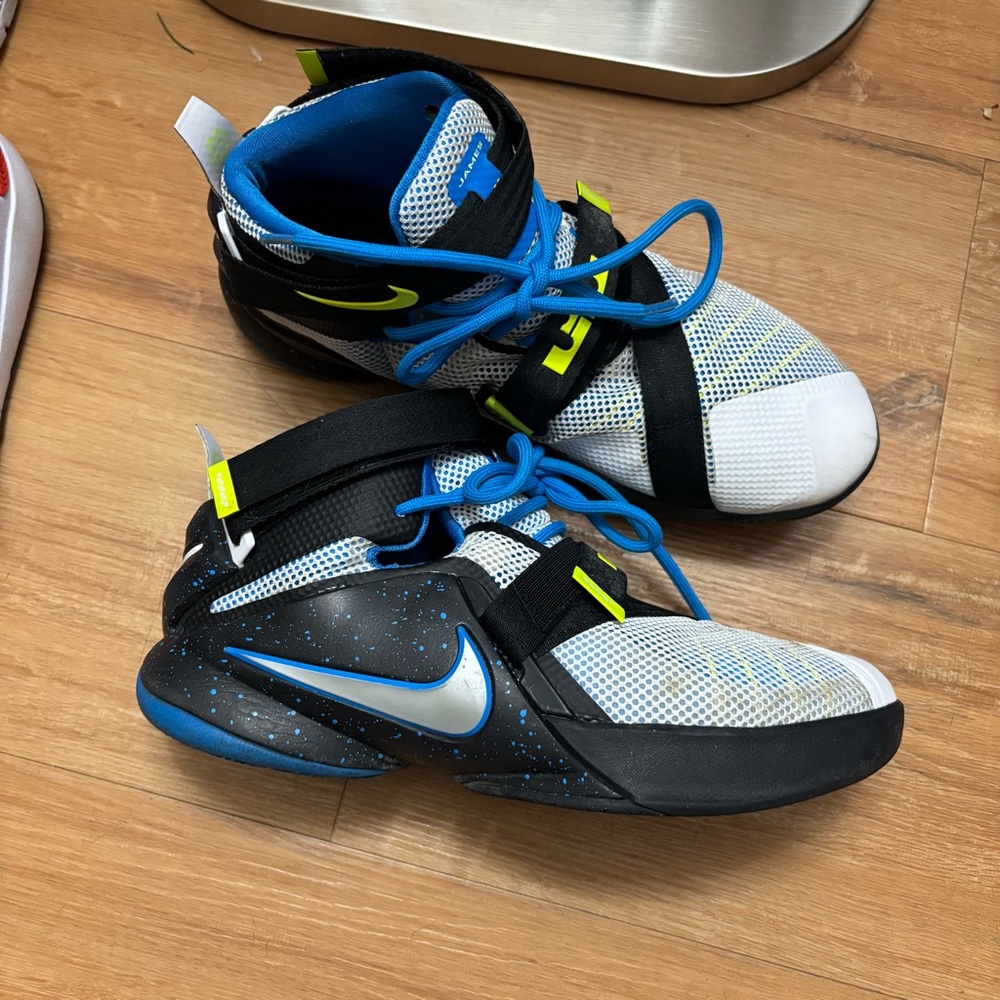 Nike Kids' Black, Blue, and White Sneakers